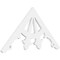 Ekena Millwork Pitch Riley Architectural Grade PVC Gable Pediment, 36"W x 18"H x 1"P (12/12) GPP036X018X100RIL - alternate 1